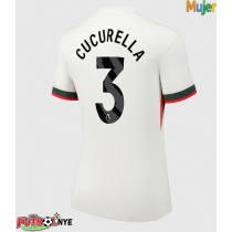Camiseta Chelsea Marc Cucurella #3 Visitante Equipación para mujer 2025-26 manga corta